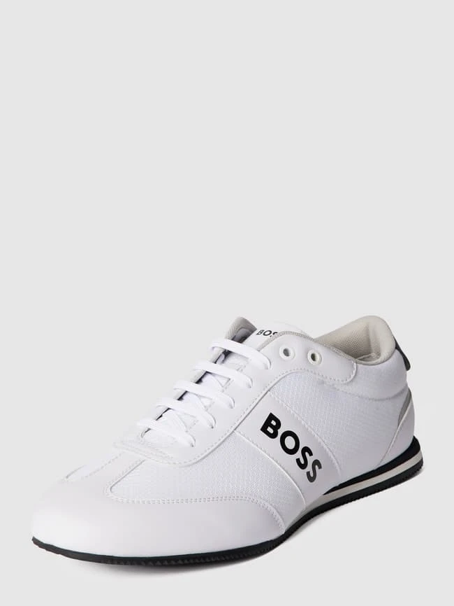 BOSS Sneaker Mit Label-Print In Metallic Modell 'Rusham' - Weiß 4 BOSS Sneaker Mit Label-Print In Metallic Modell 'Rusham' - Weiß – Bild 2