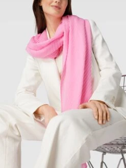 Opus Schal Mit Plisseefalten Modell 'Anuni' - Rosa