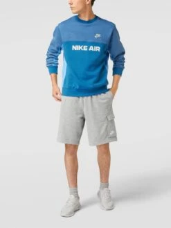 Nike Sweatshirt Mit Label-Print - Hellblau
