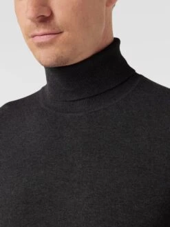 MCNEAL Longsleeve Mit Geripptem Rollkragen - Dunkelgrau Meliert -Guesi Bekleidung Geschaft ad138him69akil9ha14kuja370p4uj1h88qjedid9d2kohak6os54ia3agskkhii94q42j1p9h230li88go3ee1j65hjapj168q32e1k70o66ob4cpj30o9l75ijcdhhcgom8e0