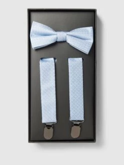 Monti Fliege Mit Hosenträgern Im Set - Bleu