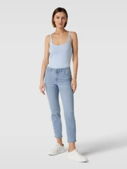 Christian Berg Woman Skinny Fit Jeans Im 5-Pocket-Design - Ozean Blau