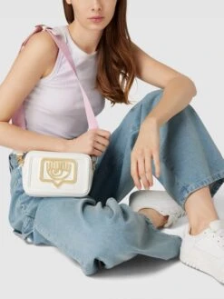 Chiara Ferragni Umhängetasche Mit Zierbesatz In Metallic - Weiß