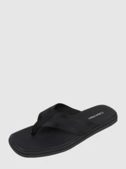 CK Calvin Klein Zehentrenner Aus Textil - Schwarz