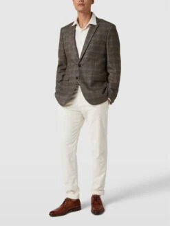 Bugatti Derby-Schuhe Mit Strukturmuster Modell 'Mano' - Cognac