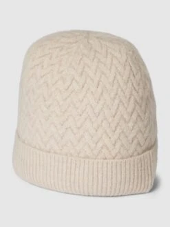Christian Berg Woman Beanie Mit Strukturmuster - Beige
