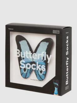 Eat My Socks Socken Mit Stretch-Anteil Modell "Butterfly“ - Blau