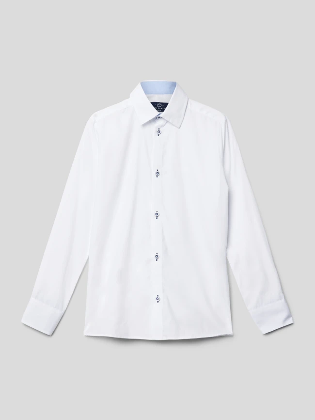 Paul Dantus Slim Fit Hemd Mit Knopfleiste - Weiß 3 Paul Dantus Slim Fit Hemd Mit Knopfleiste - Weiß