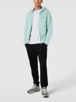 Lacoste Sweatjacke Mit Label-Detail - Mint
