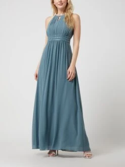 Jake*s Cocktail Abendkleid Aus Chiffon Mit Zierperlen - Bottle