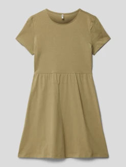 Only Kleid Mit Rundhalsausschnitt Modell 'STELLA' - Olivgrün