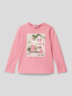 Mayoral Longsleeve Und Haargummi Im Set - Fuchsia