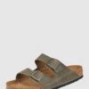 Birkenstock Sandalen Aus Gewachstem Leder Modell 'Arizona' - Khaki