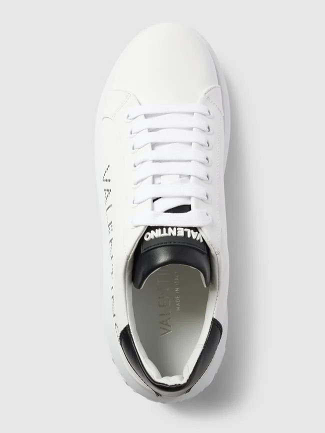 Valentino Sneaker Aus Leder Mit Kontrastbesätzen Modell 'BOUNCE' - Weiß 6 Valentino Sneaker Aus Leder Mit Kontrastbesätzen Modell 'BOUNCE' - Weiß – Bild 4
