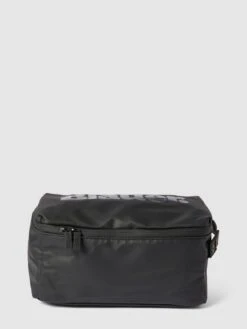 Blauer USA Kulturtasche Mit Label-Details Modell 'SPLASH' - Schwarz