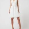 Luxuar Cocktailkleid Mit Herz-Ausschnitt - Offwhite