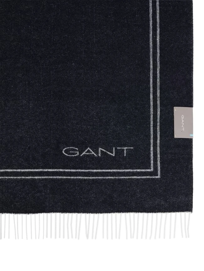 Gant Decke Aus Lammwollmischung - Dunkelblau 5 Gant Decke Aus Lammwollmischung - Dunkelblau – Bild 3