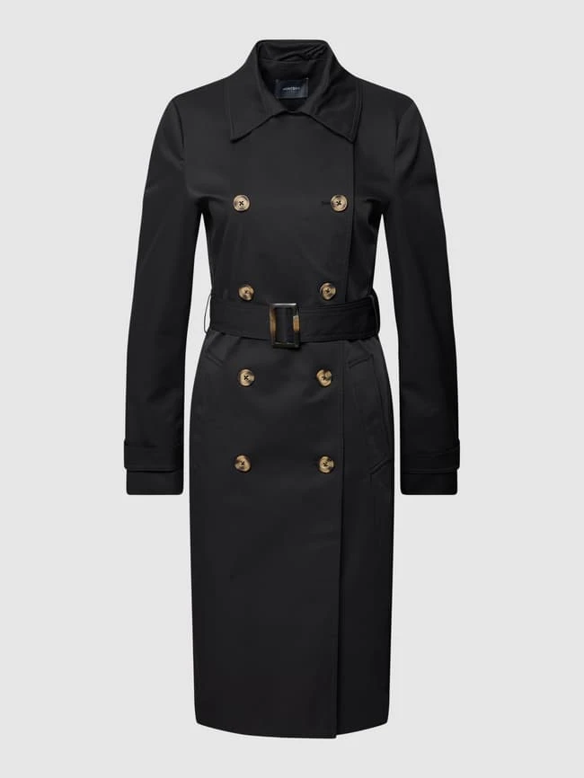 Montego Trenchcoat Mit Doppelreihiger Knopfleiste - Schwarz 4 Montego Trenchcoat Mit Doppelreihiger Knopfleiste - Schwarz – Bild 2