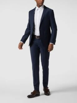 OLYMP No. Six Super Slim Fit Business-Hemd Aus Popeline - Weiß