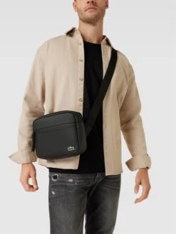 Lacoste Umhängetasche Mit Label-Patch - Schwarz