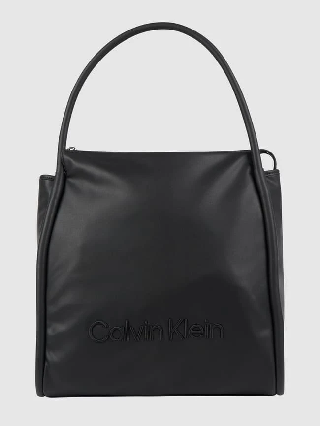 CK Calvin Klein Hobo Bag In Leder-Optik - Schwarz 4 CK Calvin Klein Hobo Bag In Leder-Optik - Schwarz – Bild 2