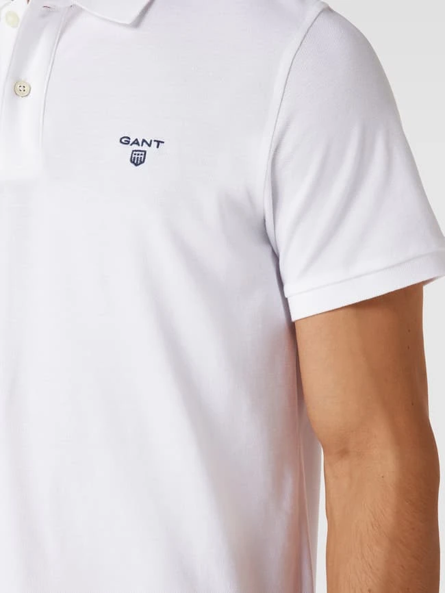 Gant Poloshirt Mit Brand-Stitching Modell 'THE SUMMER PIQUE' - Weiß 5 Gant Poloshirt Mit Brand-Stitching Modell 'THE SUMMER PIQUE' - Weiß – Bild 3