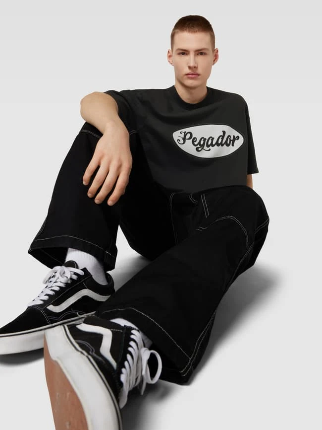 Pegador Oversized T-Shirt Mit Logo-Print - Schwarz 5 Pegador Oversized T-Shirt Mit Logo-Print - Schwarz – Bild 3