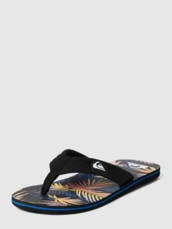 Quiksilver Zehentrenner Mit Allover-Muster Modell 'MOLOKAI' - Marineblau
