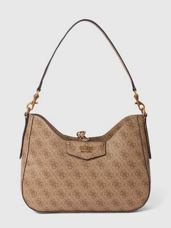 Guess Handtasche Mit Allover-Logo Modell 'BRENTON' - Taupe 4 Guess Handtasche Mit Allover-Logo Modell 'BRENTON' - Taupe – Bild 2