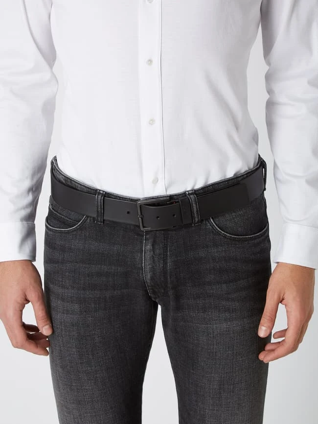 HUGO Gürtel Aus Leder Modell 'Gionio' - Schwarz 5 HUGO Gürtel Aus Leder Modell 'Gionio' - Schwarz – Bild 3