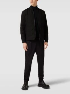 Selected Homme Bomberjacke Mit Stehkragen Modell 'DECKARD' - Schwarz