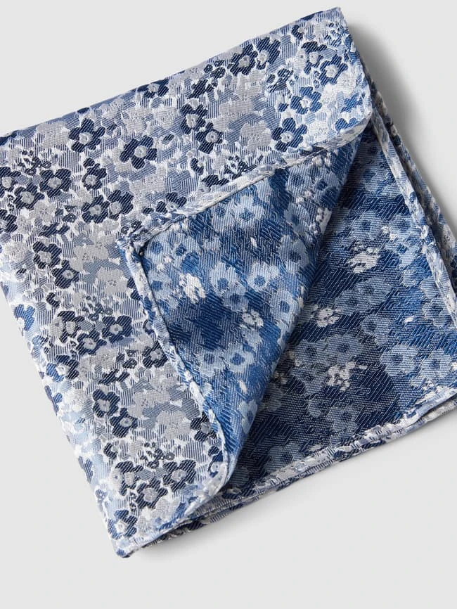 Prince Bowtie Fliege Und Einstecktuch Im Set Mit Allover-Muster - Marineblau 5 Prince Bowtie Fliege Und Einstecktuch Im Set Mit Allover-Muster - Marineblau – Bild 3