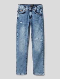 Blue Effect Jeans Mit Label-Details Modell 'NORM' - Blau