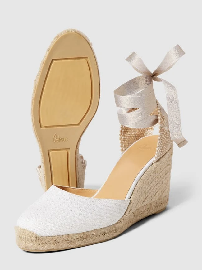 Castañer Wedges Mit Effektgarn Modell 'CARINA' - Weiß 6 Castañer Wedges Mit Effektgarn Modell 'CARINA' - Weiß – Bild 4