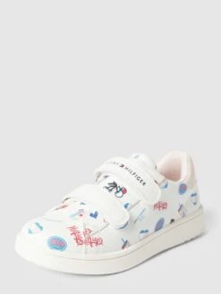 T.Hilfiger Kids Shoes Sneaker Mit Logo-Muster Modell 'SKYLER' - Weiß