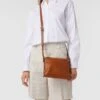 Esprit Crossbody Bag In Leder-Optik Modell 'Jane' - Cognac