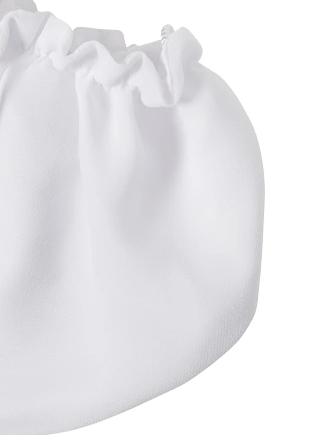 Weise Tasche Aus Chiffon - Weiß 4 Weise Tasche Aus Chiffon - Weiß – Bild 2