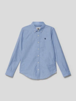 Garcia Hemd Mit Button-Down-Kragen - Blau