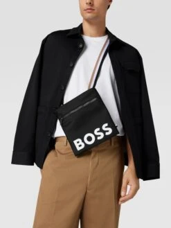 BOSS Umhängetasche Mit Label-Print Modell 'CATCH' - Schwarz