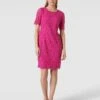 Montego Cocktailkleid Aus Spitze Mit Floralem Allover-Muster - Pink