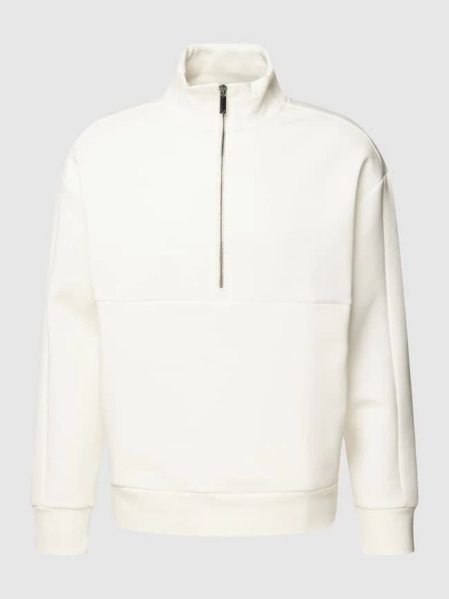 CK Calvin Klein Sweatshirt Mit Reißverschluss - Offwhite 4 CK Calvin Klein Sweatshirt Mit Reißverschluss - Offwhite – Bild 2