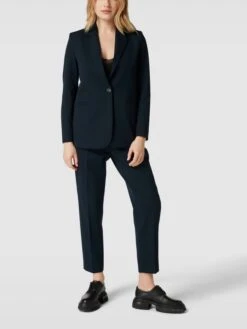 Jake*s Collection Bundfaltenhose Mit Französischen Eingrifftaschen - Marineblau