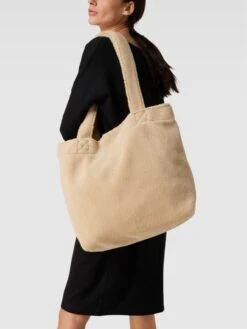 Jake*s Casual Shopper Mit Teddyfell - Sand
