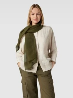 S.Oliver RED LABEL Schal Im Gerippten Design - Olivgrün