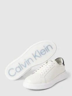 CK Calvin Klein Sneaker Aus Leder Mit Kontrastbesatz Modell 'LACE UP' - Weiß -Guesi Bekleidung Geschaft ap1kodpla16kciq5a1932kij6h94mhaa60o4sc1jaorjce1k8cp4oc2j6t33ejq29oo36kiiap950eam8ko32c1pc9h64ohn6oq34e1kckr30ohn6ks3icphc8o3gphk68r6ae0