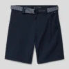Tommy Hilfiger Teens Bermudas Mit Stoffgürtel - Marineblau