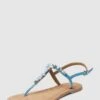 Tamaris Sandalen Mit Ziersteinbesatz - Hellblau