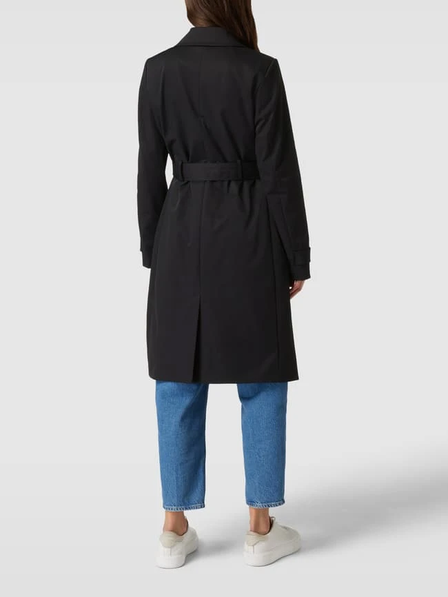 Montego Trenchcoat Mit Doppelreihiger Knopfleiste - Schwarz 7 Montego Trenchcoat Mit Doppelreihiger Knopfleiste - Schwarz – Bild 5