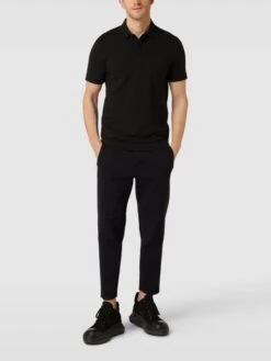 Lacoste Classic Fit Poloshirt Mit Label-Detail - Schwarz