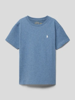 Polo Ralph Lauren Teens T-Shirt Mit Logo-Stitching - Rauchblau